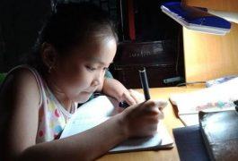 Anh Linh realizes her dream of going to school