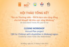 RCI_Closing workshop_CBR for CWDs in Mekong Region