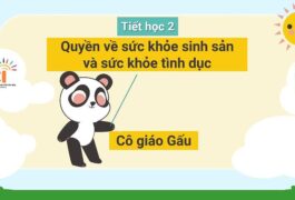 Bài 2: Quyền về sức khỏe sinh sản và sức khỏe tình dục