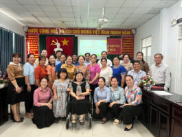 Tập huấn về Truyền thông thay đổi hành vi (BCC) về sức khỏe tình dục và sinh sản (SRHR) cho người khuyết tật do UNFPA tổ chức tại xã Cờ Đỏ, thành phố Cần Thơ.